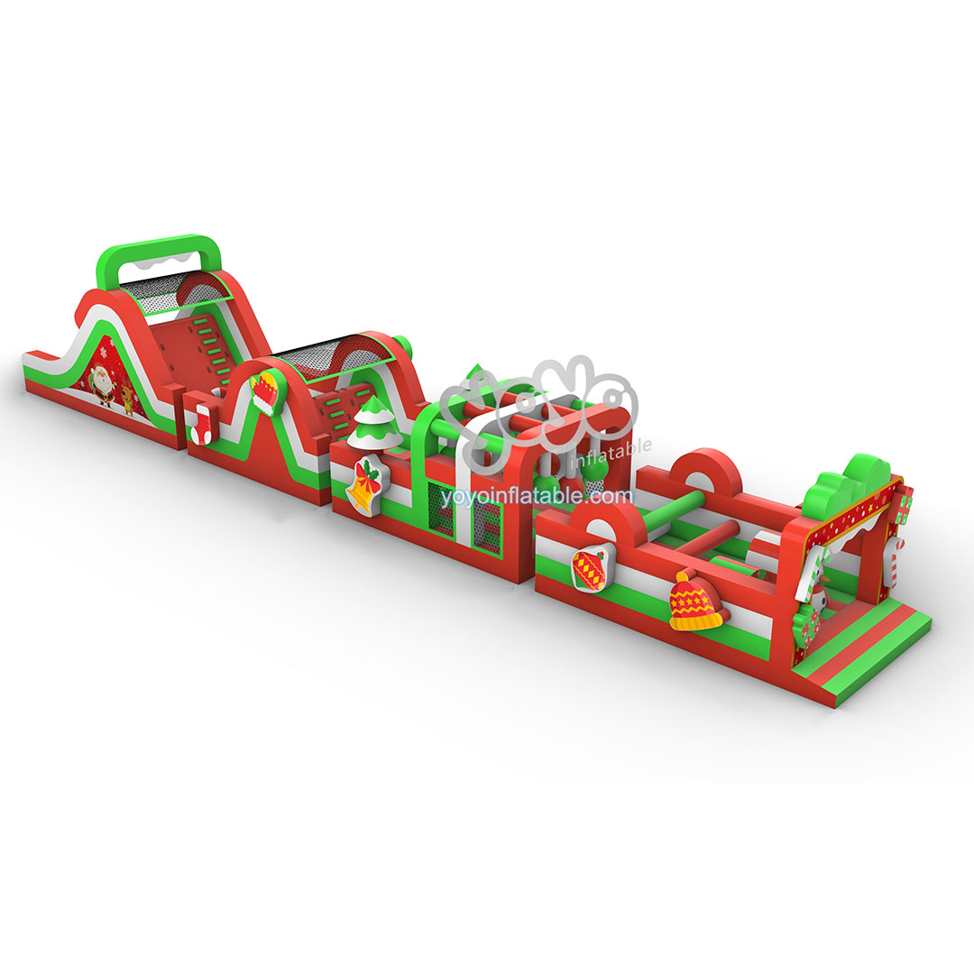 Run Forward Inflatable Christmas Obstacle Course YY-OB230432 (1)