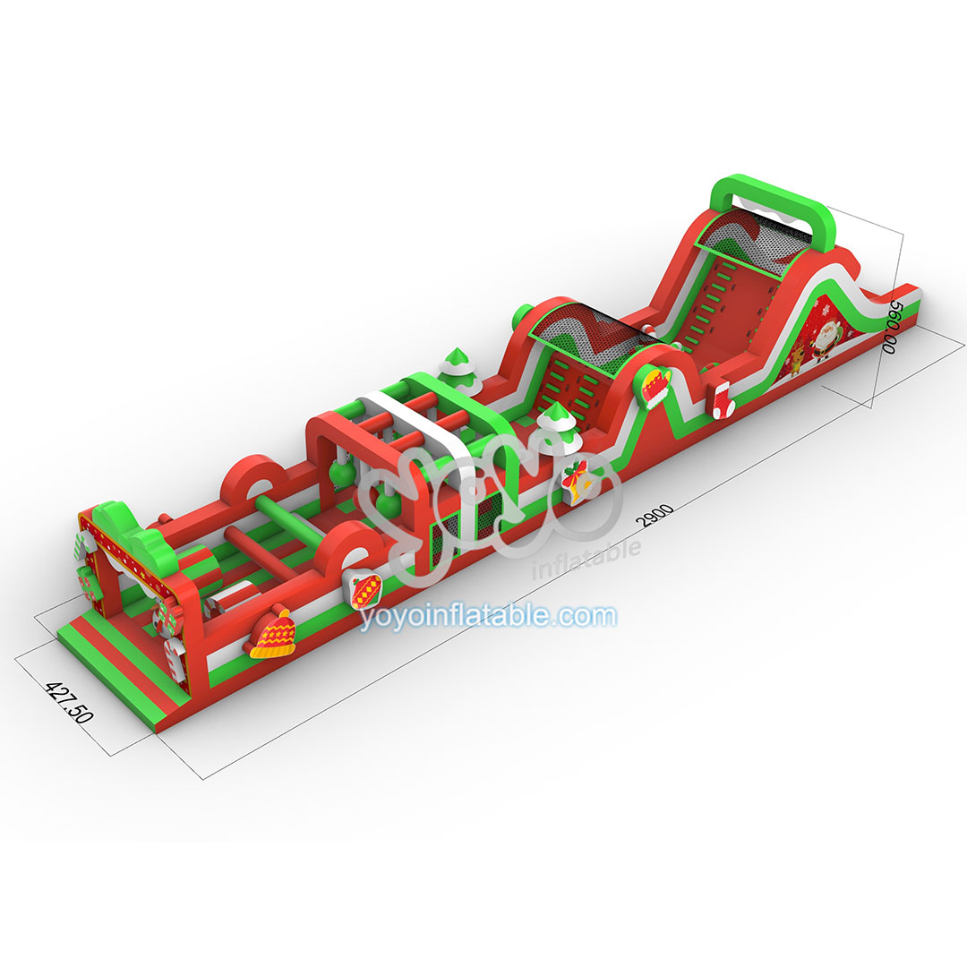 Run Forward Inflatable Christmas Obstacle Course YY-OB230432 (5)