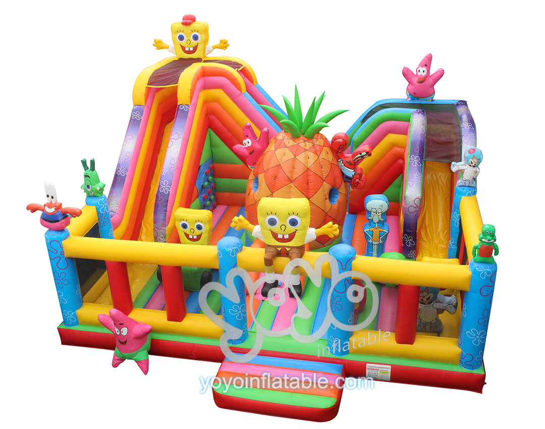 Swinging SpongeBob SquarePants Inflatable Amusement Park YY-AP230523 (2)