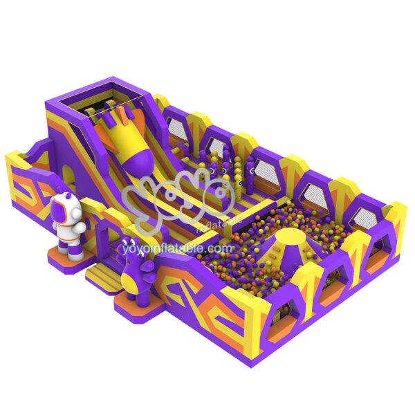 Yellow Orange Purple Space Theme Inflatable Park YY-BP230604-B (1)