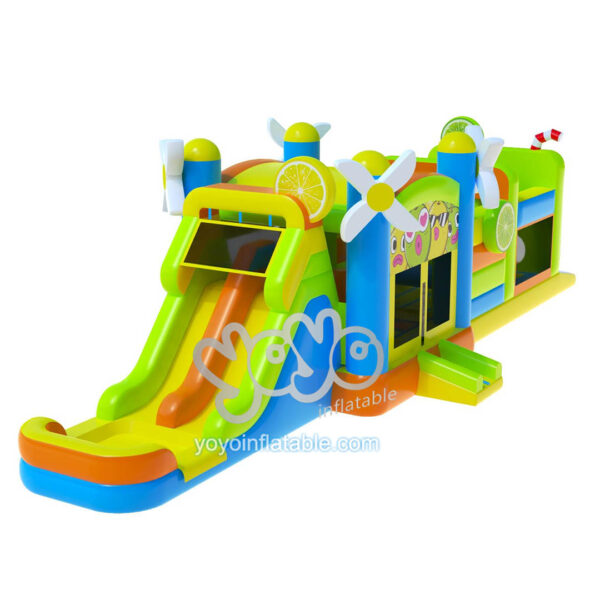 Commercial inflatable bounce house combo lemon YY-WCO23083 (1)