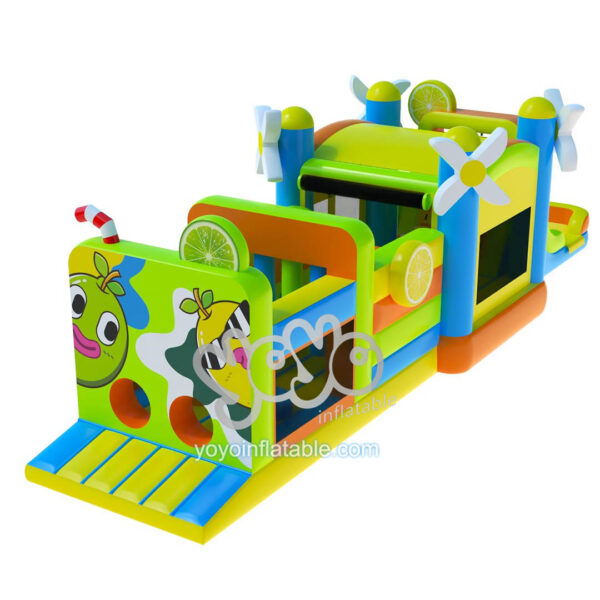 Commercial inflatable bounce house combo lemon YY-WCO23083 (2)