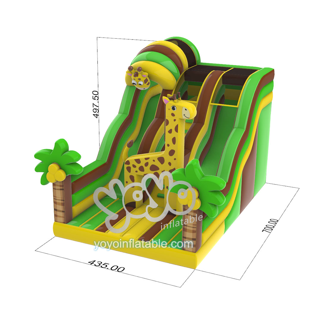 Giraffe Palm Tree Inflatable SlideYY-SL230956 5