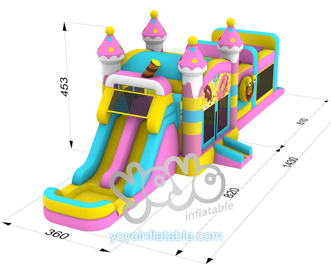 Inflatable Bounce House Wet Dry Combo Sweets & Donuts YY-WCO23084 (5)