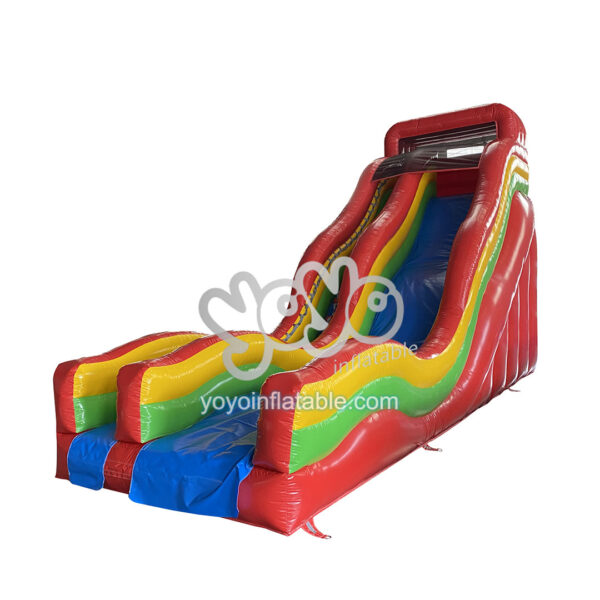 Rainbow Wave Single Lane Inflatable Slide YY-SL23042 1