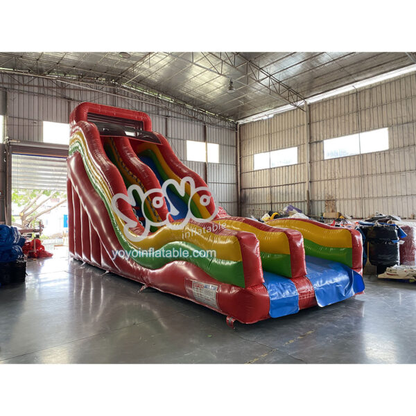 Rainbow Wave Single Lane Inflatable Slide YY-SL23042 2