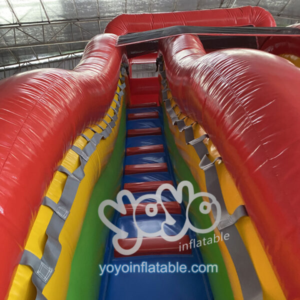 Rainbow Wave Single Lane Inflatable Slide YY-SL23042 5