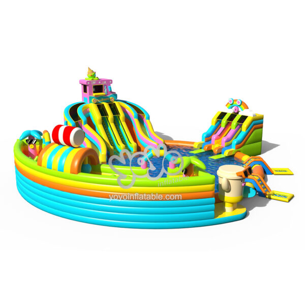 Sunny Cool Summer Inflatable Water Slide Park YY-WSL23071 2