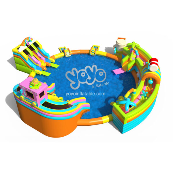 Sunny Cool Summer Inflatable Water Slide Park YY-WSL23071 4