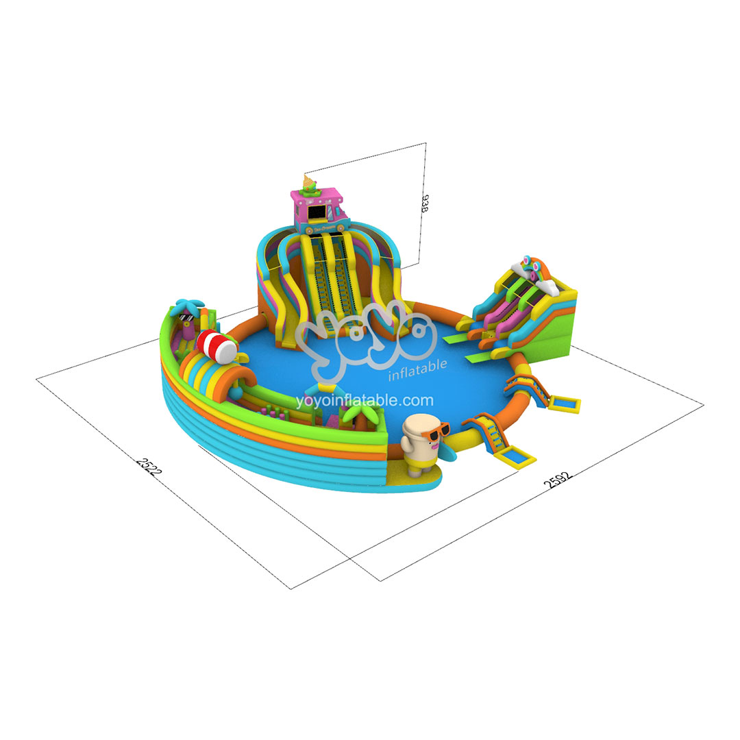 Sunny Cool Summer Inflatable Water Slide Park YY-WSL23071 5