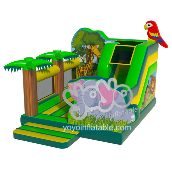 Tropical Jungle Animal Inflatable Combo House YY-CO230821 1