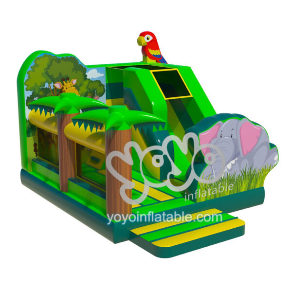 Tropical Jungle Animal Inflatable Combo House YY-CO230821 2