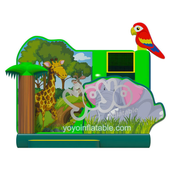 Tropical Jungle Animal Inflatable Combo House YY-CO230821 3