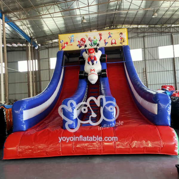 Racing Mario Inflatable Dry Slide YY-SL230846 3