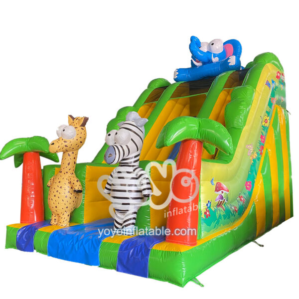 Savannah Animal World Inflatable Slide YY-SL230847 1