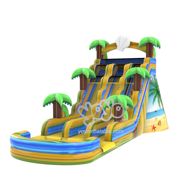 Palm Tree Beach Inflatable Water Slide YY-WSL23063-A 1