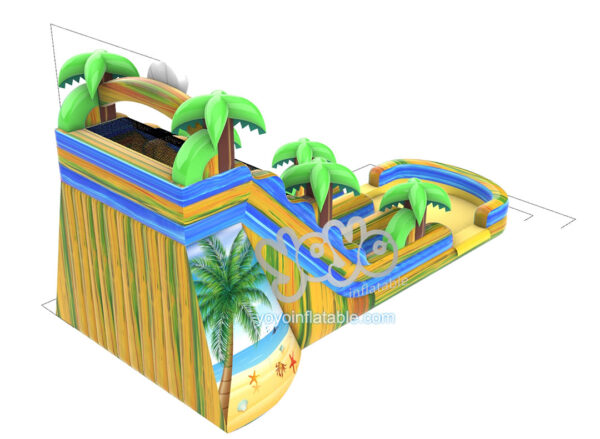 Palm Tree Beach Inflatable Water Slide YY-WSL23063-A 3