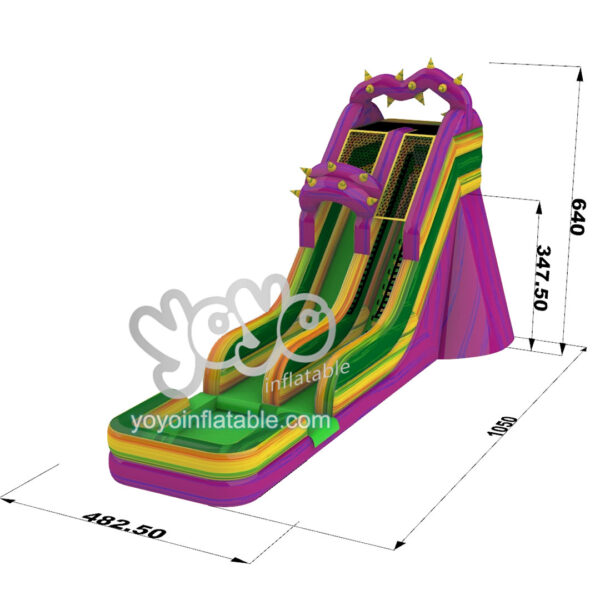 Psychedelic Forest Commercial Inflatable Water Slide YY-WSL23065-E 1