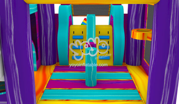 Unicorn Wet Dry Bounce House Slide Combo YY-WCO23086-B 2