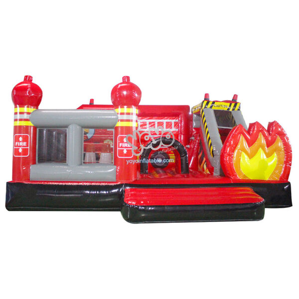 Fire Truck Bounce House and Slide Combo YY-CO240304 1