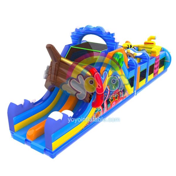 Undersea Kingdom Inflatable Obstacle Course Jumper YY-OB250316 (1)