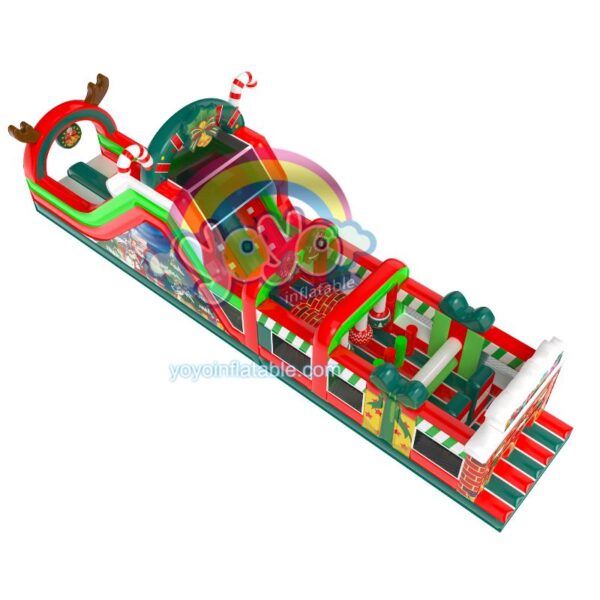 Christmas Inflatable Obstacle Course Bounce House YY-OB250521-B (3)