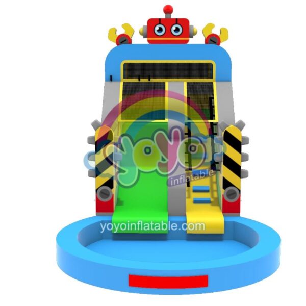 Robot Inflatable Commercial Water Slide YY-WSL250425 (2)