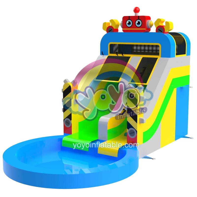 Robot Inflatable Commercial Water Slide YY-WSL250425 (3)