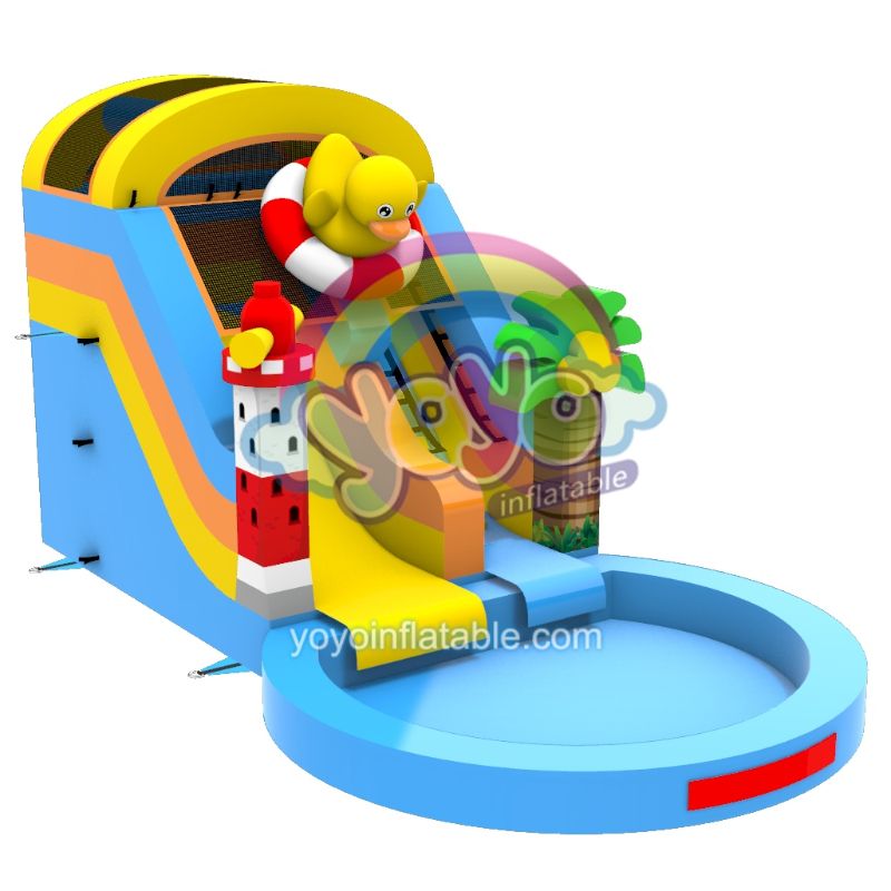 Surfing Duck Inflatable Commercial Water Slide YY-WSL250427 (3)