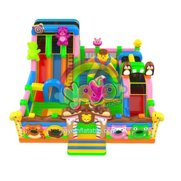 Sweet Animals Outdoor Inflatable Theme Park YY-BP250407 (1)